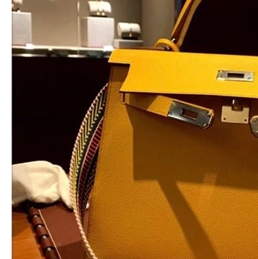 Hermes 愛馬仕 彩色編織背帶 九五新 銀扣 105分分-13