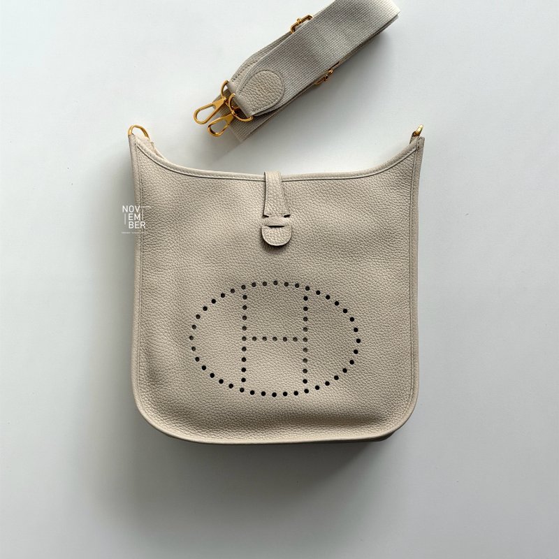 99新🆕 Hermès 愛馬仕 Evelyne 29 冰川白金釦-1