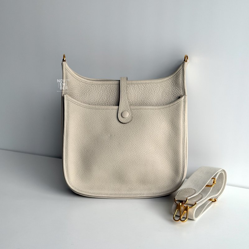 99新🆕 Hermès 愛馬仕 Evelyne 29 冰川白金釦-6