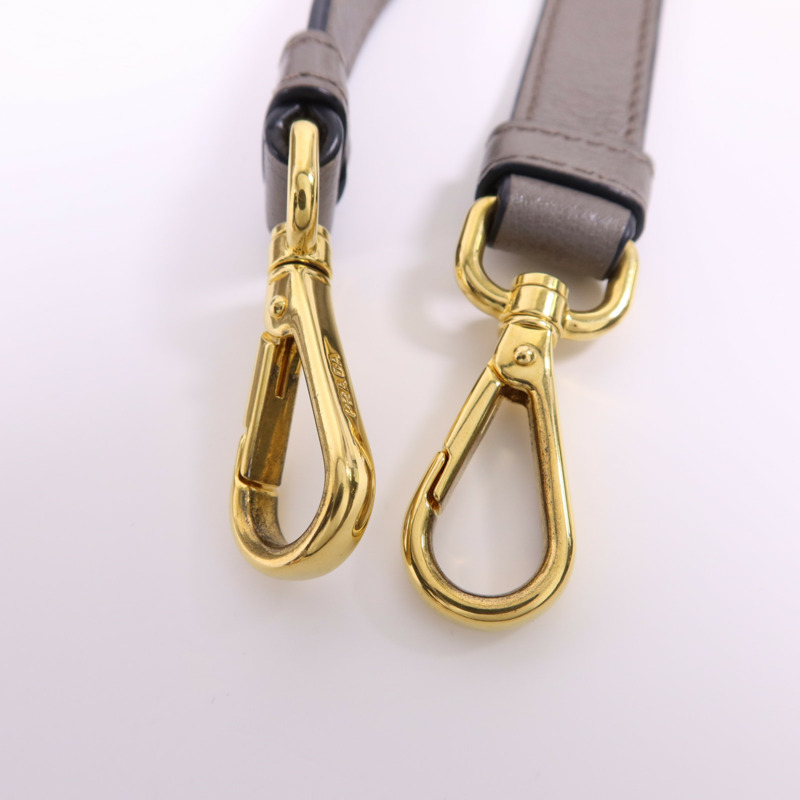 PRADA 牛皮皮革2 Way Shoulder Bag金扣手挽肩背兩用袋-12