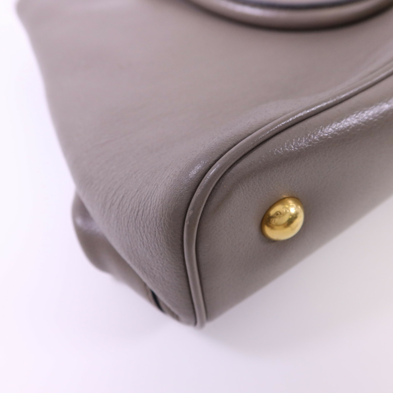 PRADA 牛皮皮革2 Way Shoulder Bag金扣手挽肩背兩用袋-17