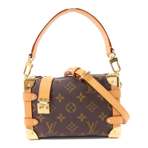 LOUIS VUITTON Monogram Side Trunk PM金扣手挽肩背兩用袋