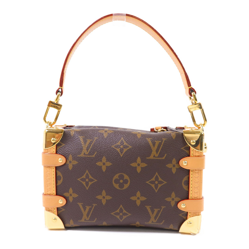 LOUIS VUITTON Monogram Side Trunk PM金扣手挽肩背兩用袋-1