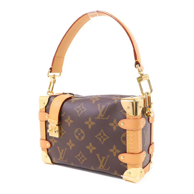 LOUIS VUITTON Monogram Side Trunk PM金扣手挽肩背兩用袋-2