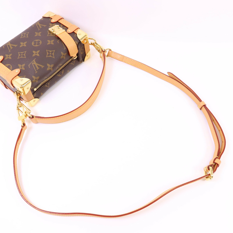 LOUIS VUITTON Monogram Side Trunk PM金扣手挽肩背兩用袋-6