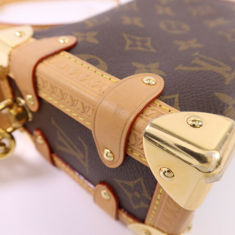 LOUIS VUITTON Monogram Side Trunk PM金扣手挽肩背兩用袋-15
