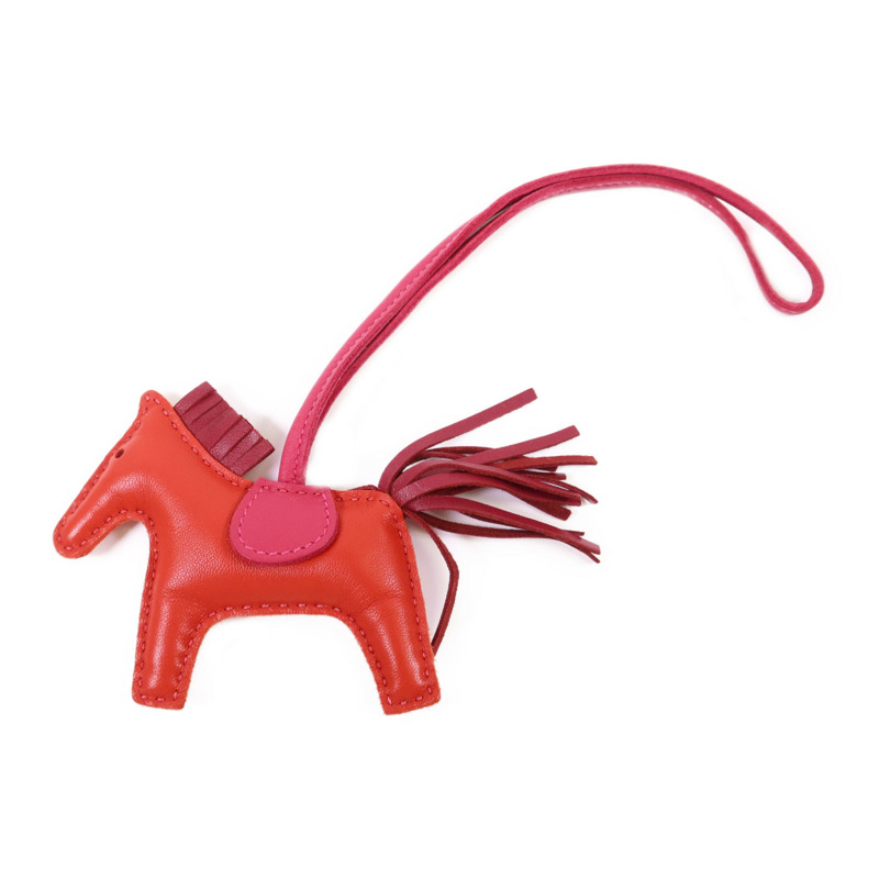 HERMES Milo皮革/Swift皮革Rodeo PM掛飾-0