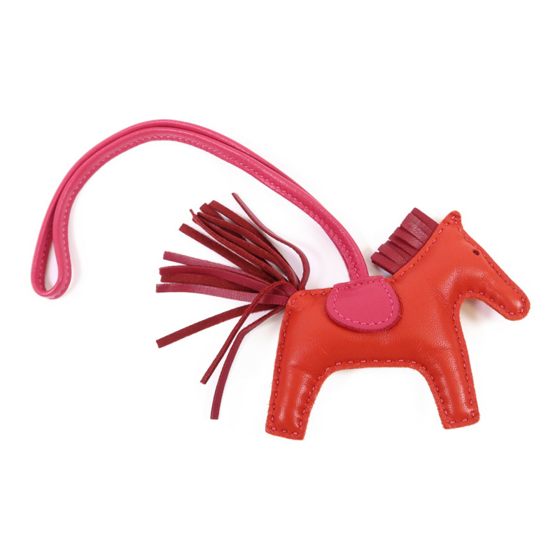 HERMES Milo皮革/Swift皮革Rodeo PM掛飾-1