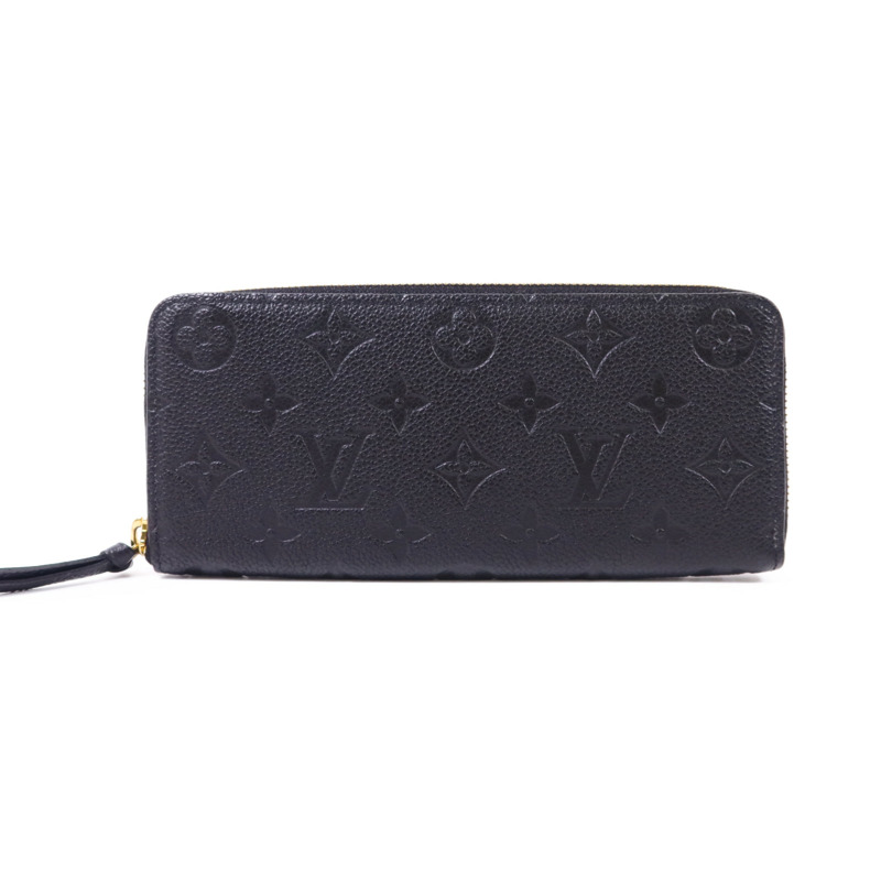 LOUIS VUITTON Monogram Empreinte Clemence Long Wallet金扣拉鏈長錢包-0