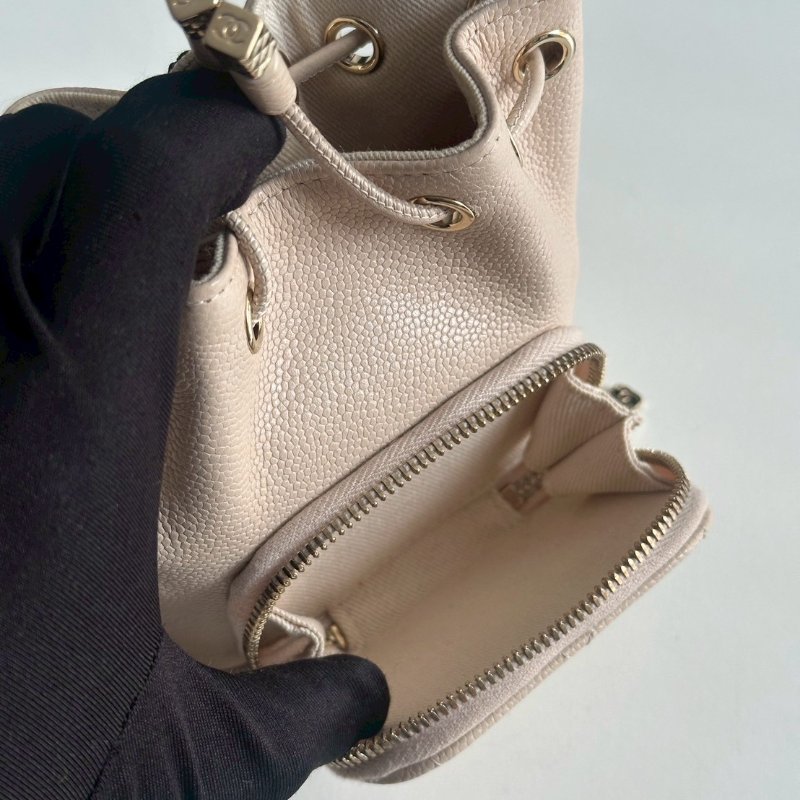 98🫰🏻Chanel 奶茶mini鍊條小水桶-13