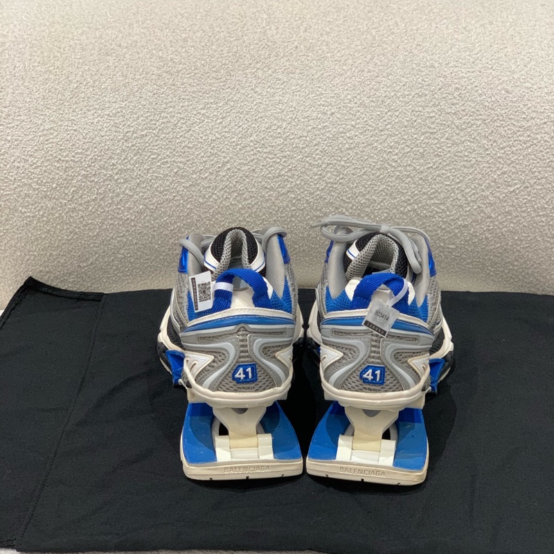 Balenciaga巴黎世家 X-Pander 織物 低幫 運動休閒鞋 男款 藍色 做舊 尺寸：41-2