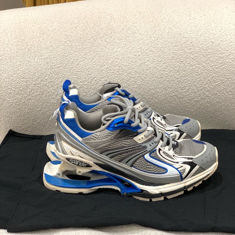 Balenciaga巴黎世家 X-Pander 織物 低幫 運動休閒鞋 男款 藍色 做舊 尺寸：41-4