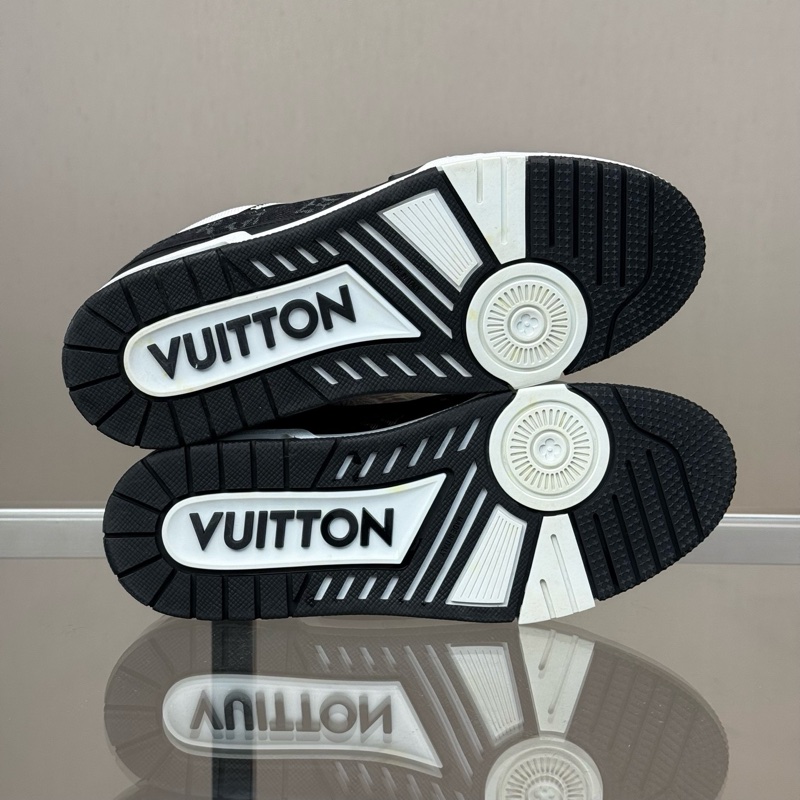 LOUIS VUITTON/路易威登 LV Trainer 熊貓 黑白牛仔尺碼/40码-4