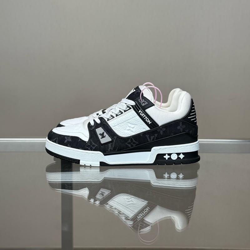 LOUIS VUITTON/路易威登 LV Trainer 熊貓 黑白牛仔尺碼/40码-6