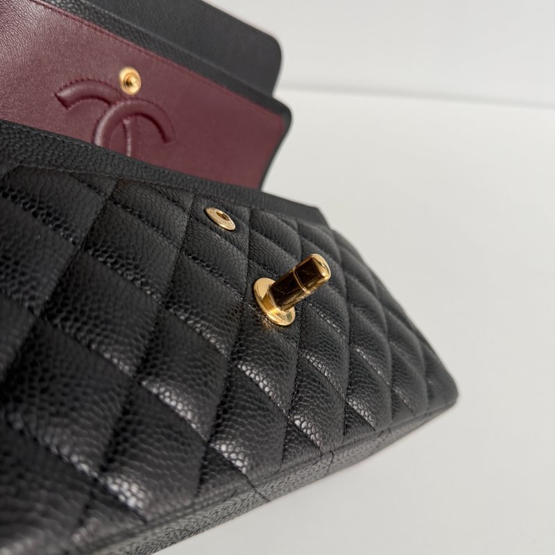 99新🆕Chanel CF 23 黑色金釦-14