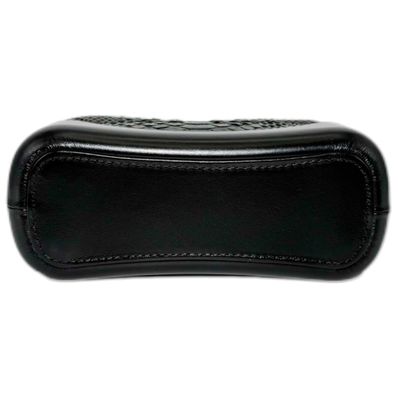 [ 2402］ 香奈兒 Chanel 流浪包 黑綠色（蛇皮）小號-4