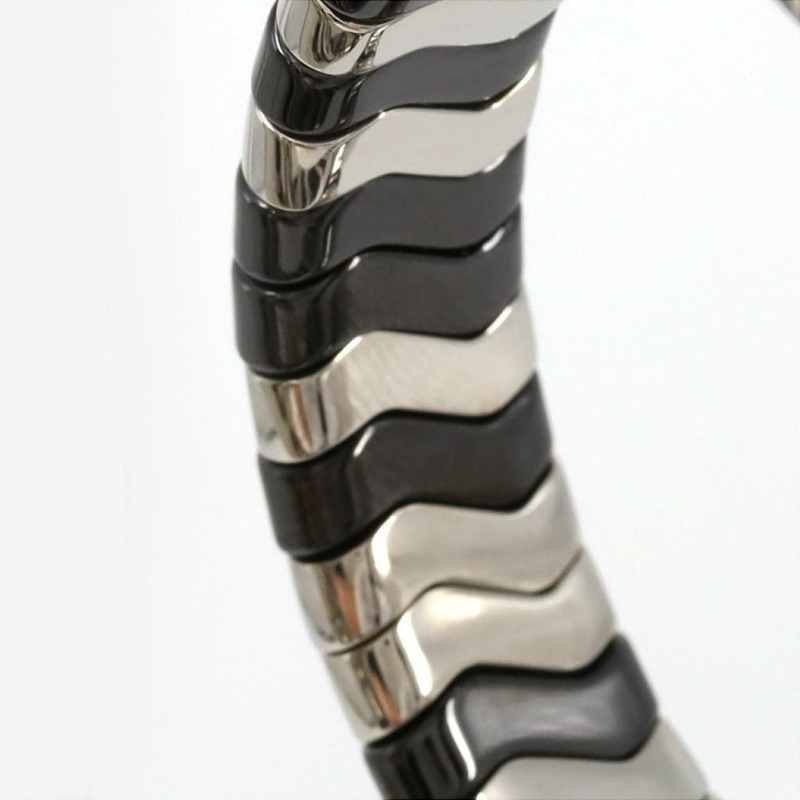 寶格麗 Serpenti Spiga D 手環（小號）SP35S SP35BSDBCSD1.1T 不鏽鋼石英錶-3