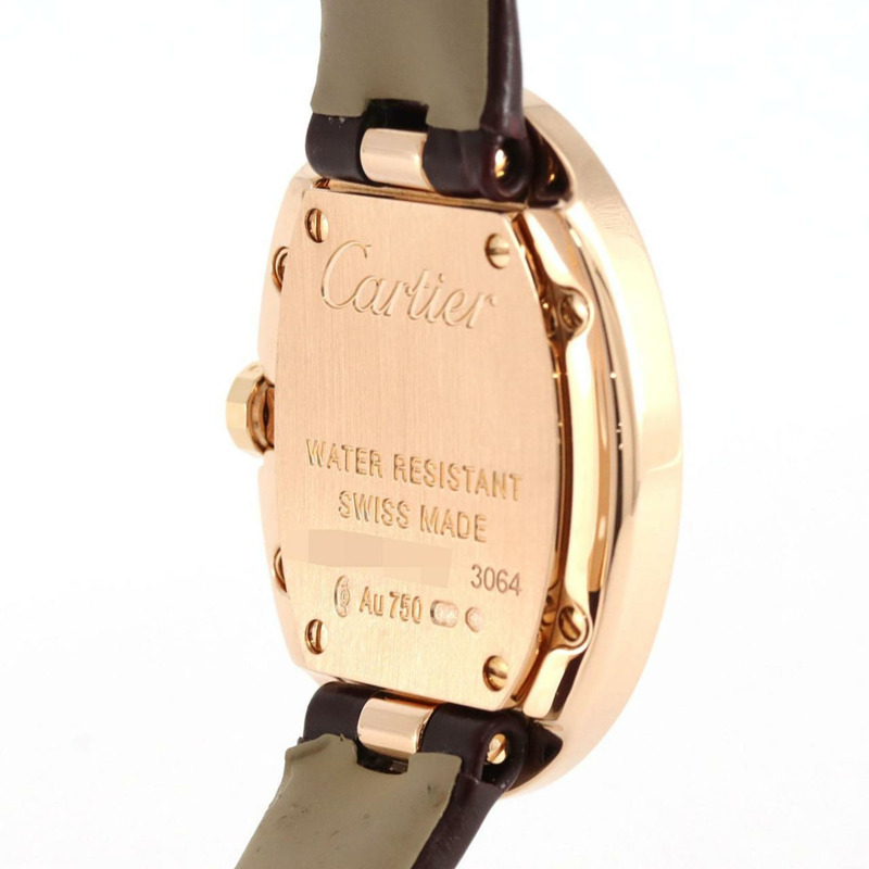 卡地亞 Baignoire SM PG D WB520004 PG/RG 石英錶-6