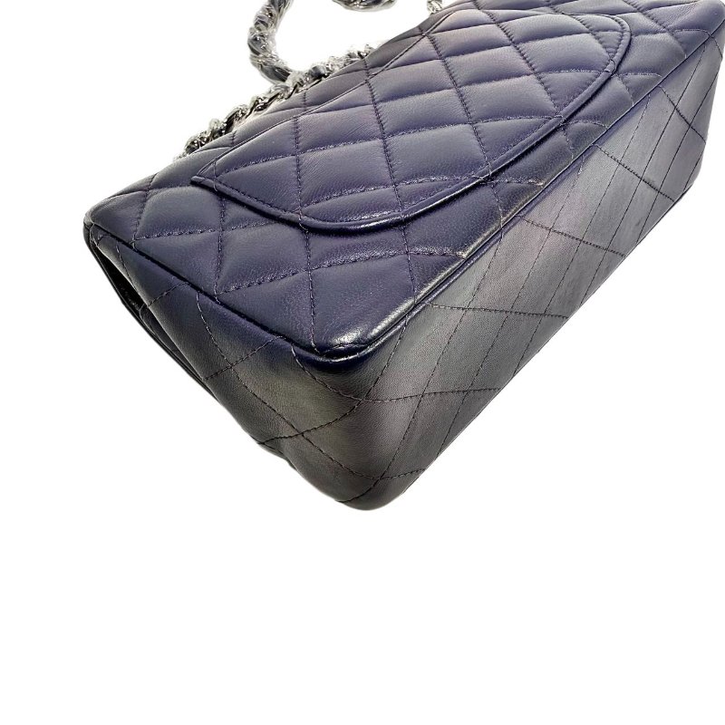 [2408] Chanel CF 紫色(羊皮) 大mini 斜挎包 銀扣-8