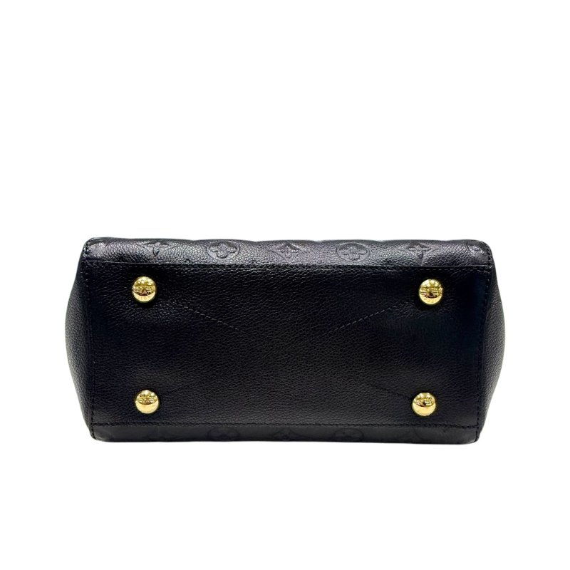 Louis Vuitton -  黑色牛皮壓紋蒙田包 BB-4