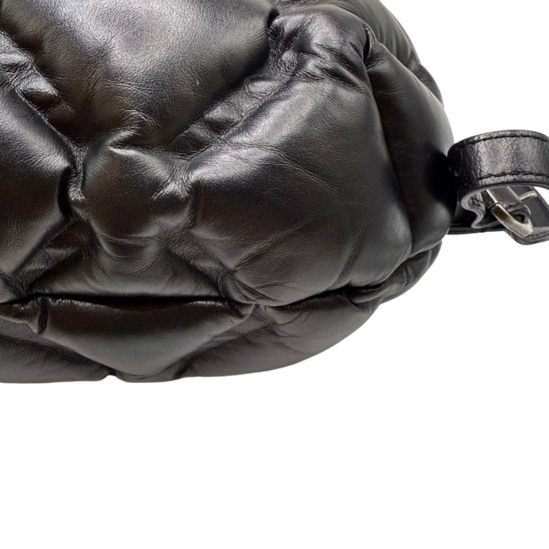 ［2416］香奈兒 Chanel 泡芙雙肩包 黑色 羊皮 小號-10