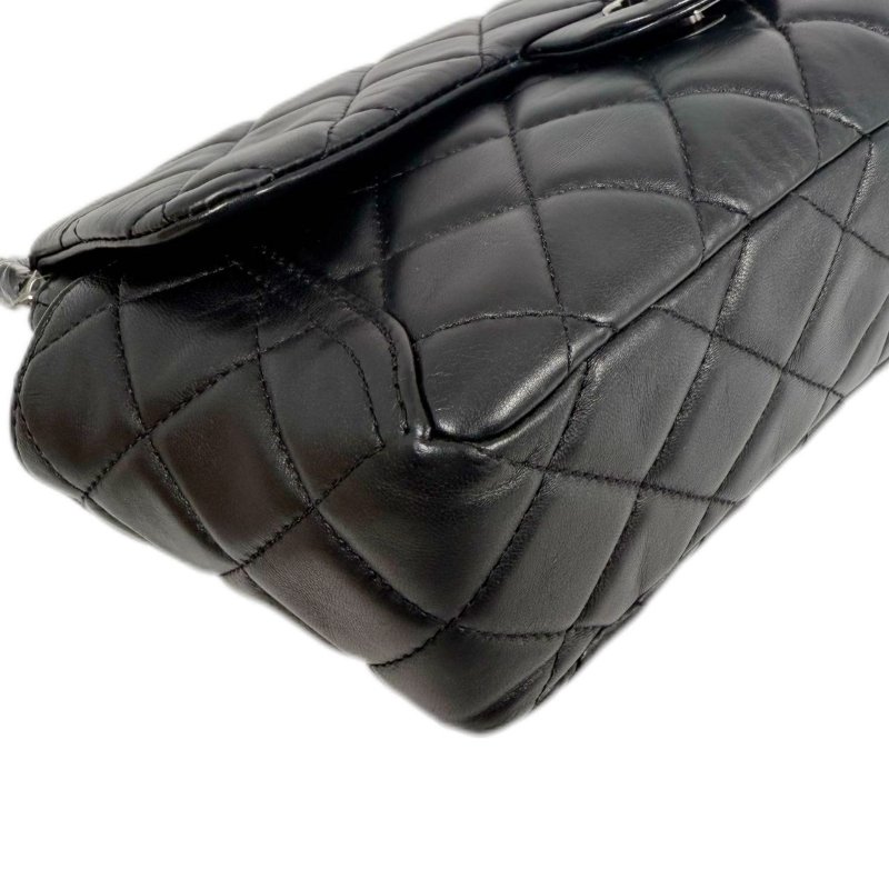 [2488] 香奈兒 Chanel CF 黑色(羊皮) 斜挎包 中號-6