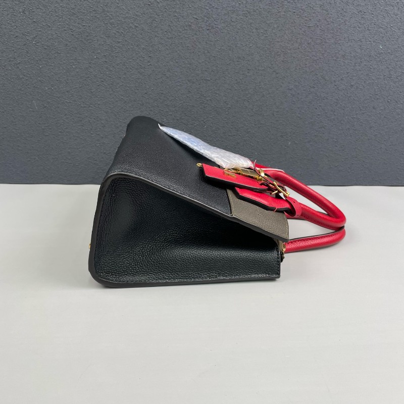 LV路易威登 全皮拼色City steamer 手提包肩背包-3