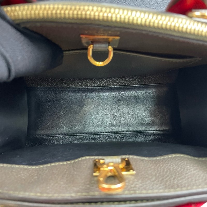 LV路易威登 全皮拼色City steamer 手提包肩背包-7