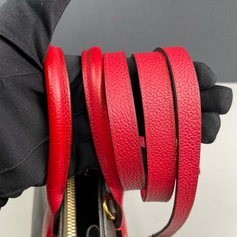 LV路易威登 全皮拼色City steamer 手提包肩背包-8