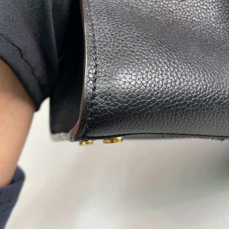 LV路易威登 全皮拼色City steamer 手提包肩背包-23