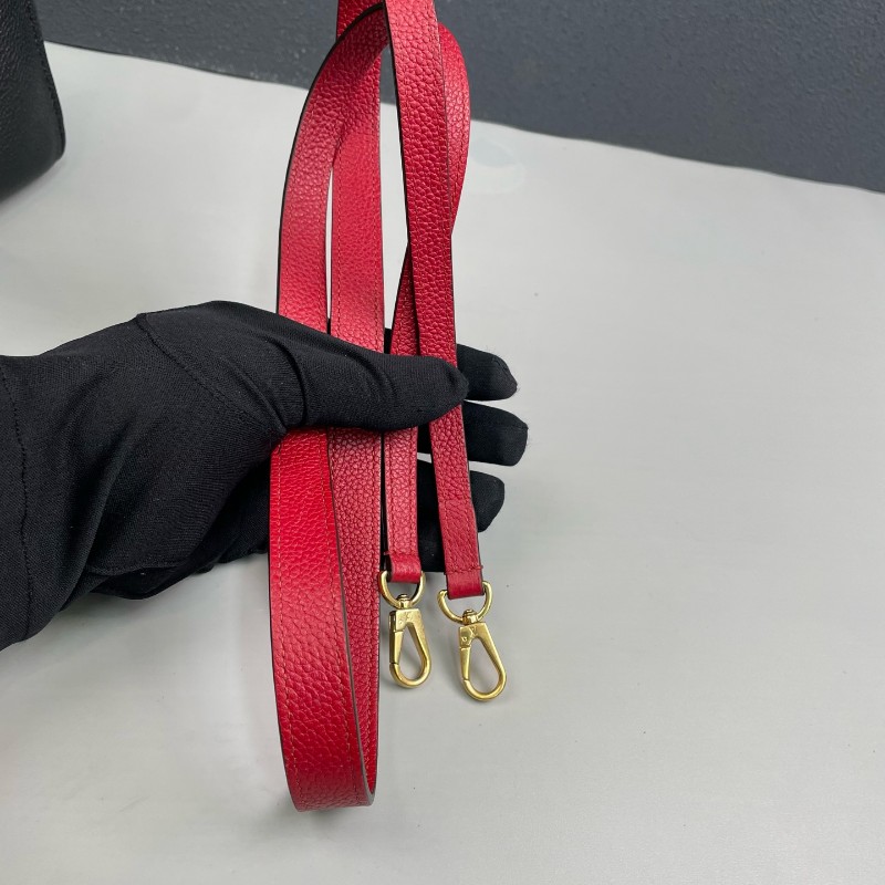 LV路易威登 全皮拼色City steamer 手提包肩背包-25