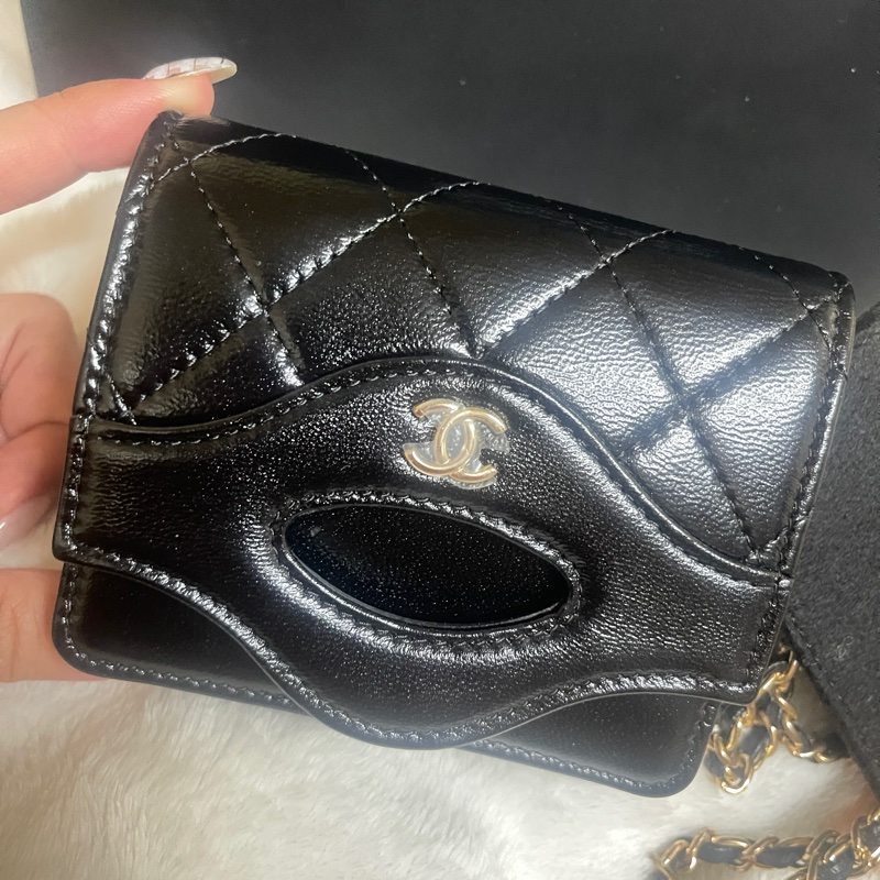 Chanel 香奈兒 31卡包 油臘牛皮 卡包 99.99%新-3