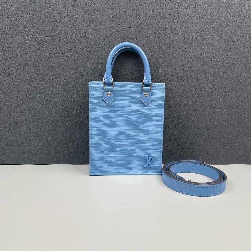 LV路易威登 藍色epi水波纹mini琴譜包-0