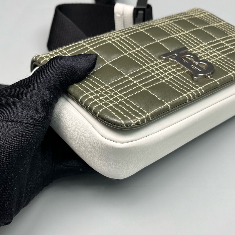 Burberry 新款TB拼色Lola腰包-12