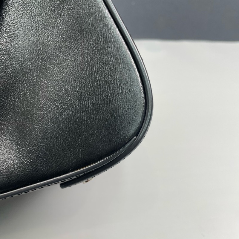 Alexander wang 黑色全皮Ryan抽繩肩背包-22