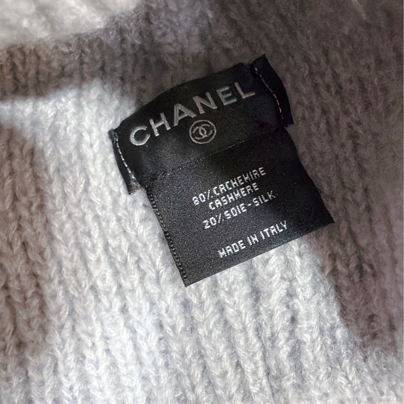 現貨 Chanel 香奈兒 針織毛帽 灰色-2