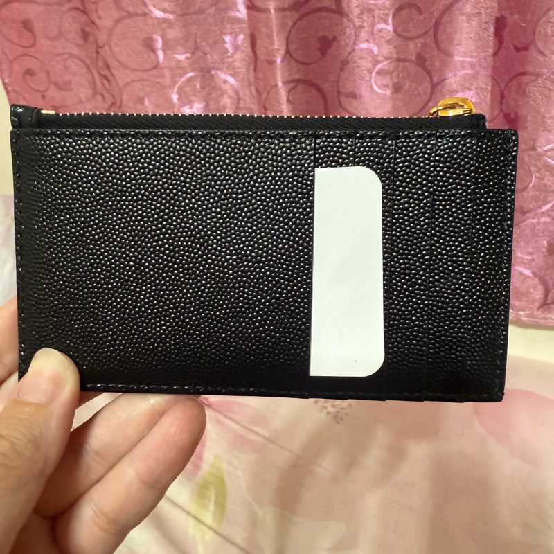 YSL 黑金零錢卡夾-4