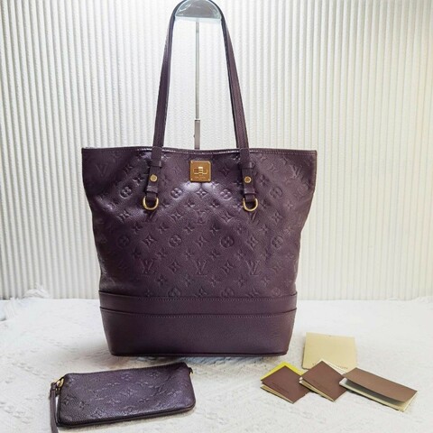 LV路易威 紫色Citadine子母托特包 肩背包