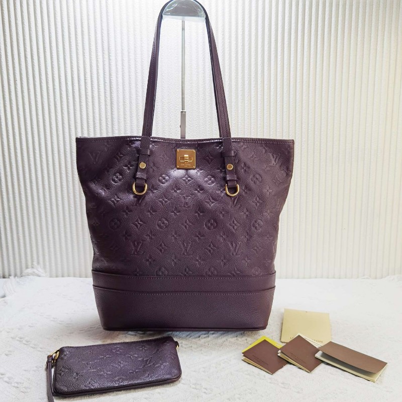 LV路易威 紫色Citadine子母托特包 肩背包-0