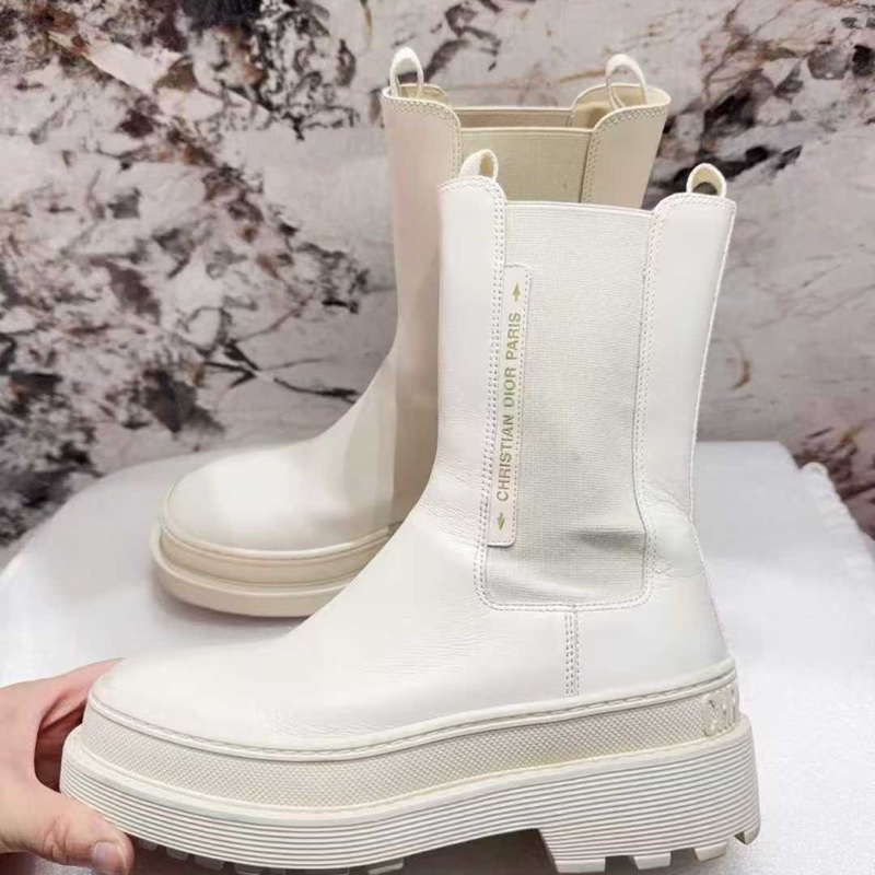 97新 Dior迪奧白色短靴35.5碼原價12000。-2