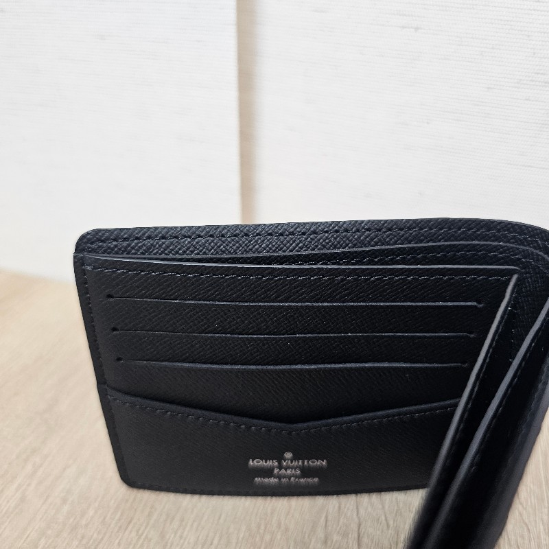 [未使用品項❣️] LV黑灰老花Slender對開短夾-5