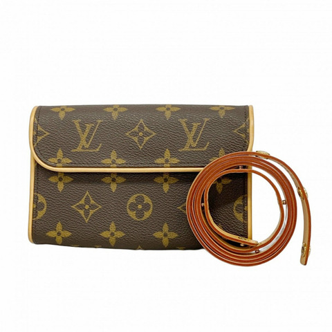 路易威登 Monogram Pochette Florentine 腰包 M51855 棕色 女士