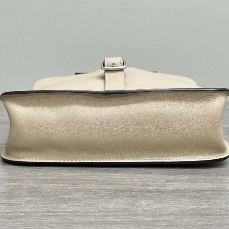 HERMES 餅乾色銀扣mini halzan手提肩背斜背包 21.5*14*6.5  98新配件塵袋-4