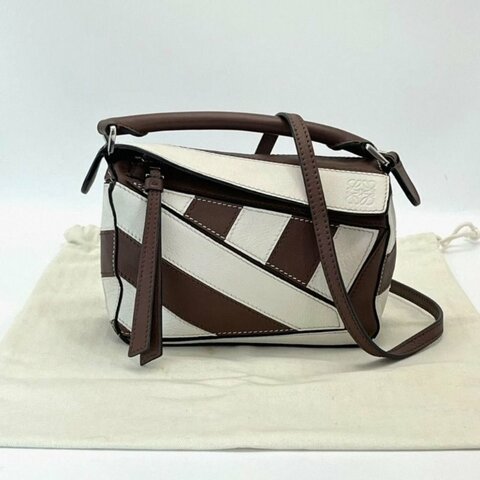 LOEWE puzzle拼色mini幾何包 17*10*7.5 98新配件塵袋