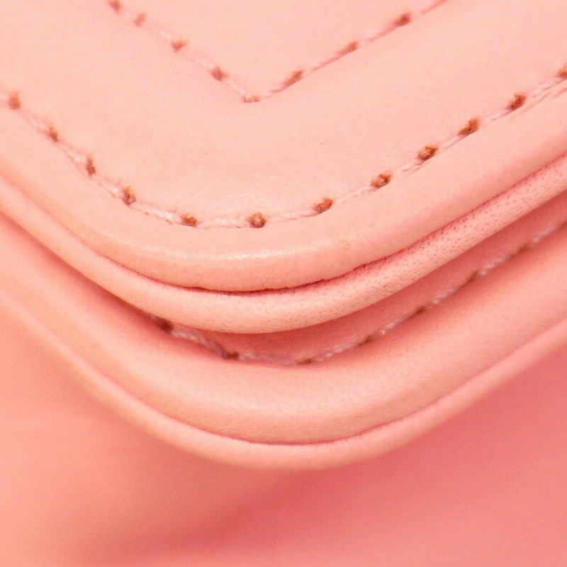 香奈兒 Boy Chain 女士單肩包，羊皮材質，粉紅色-10