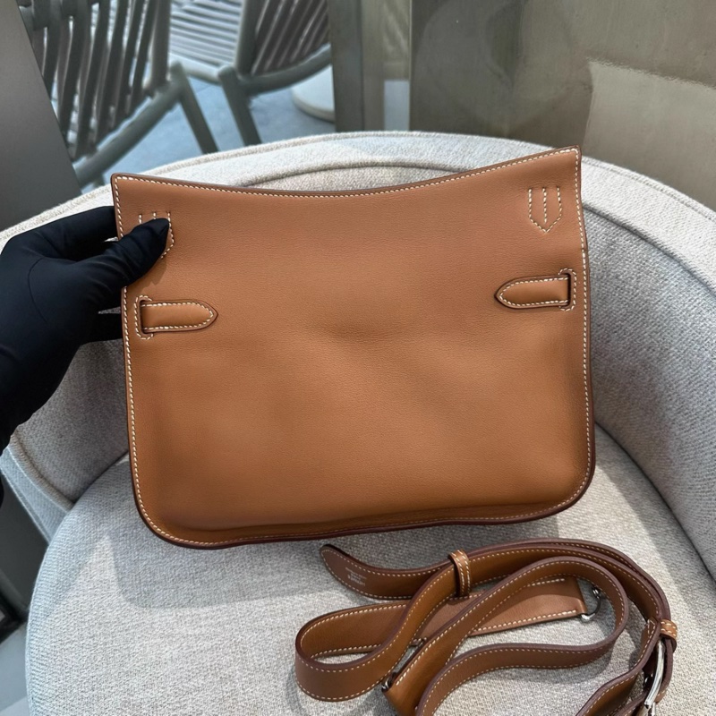 Hermes/爱马仕Jypsiere28吉普赛 金棕银扣 内拼红色 X刻 2016年 S皮 配件：肩带尘袋-2