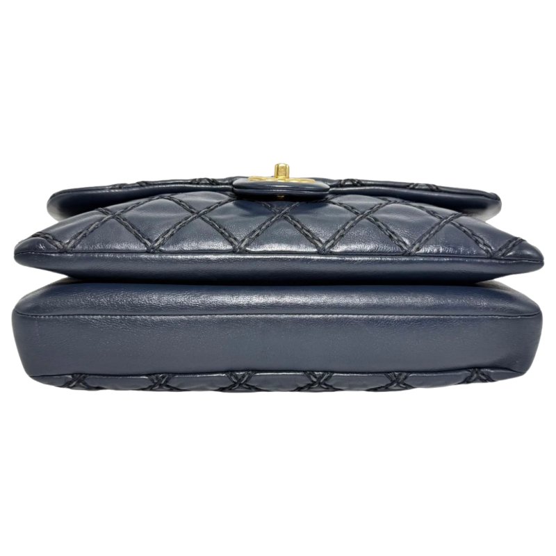 ［2002］香奈兒 Chanel Classic Flap Bag 黑色（牛皮）斜挎包  中號-4