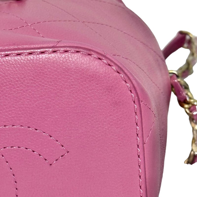 ［2317］香奈兒 Chanel 水桶包（粉色）荔枝皮-8