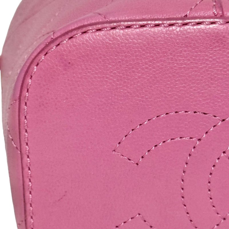 ［2317］香奈兒 Chanel 水桶包（粉色）荔枝皮-9