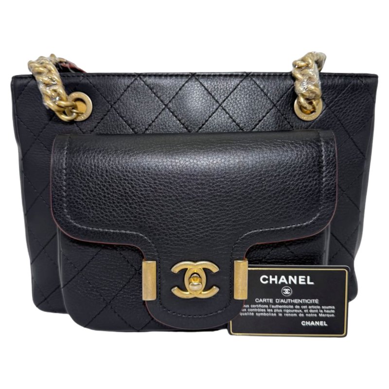 ［2447］香奈兒 Chanel TOTE++ 中號 托特包 黑色 牛皮-0